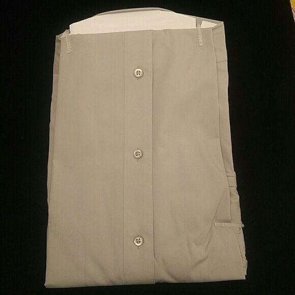 MEN'S GRAY BASIC DRESS SHIRT BY MODENA 17x34-35 - Picture 3 of 3